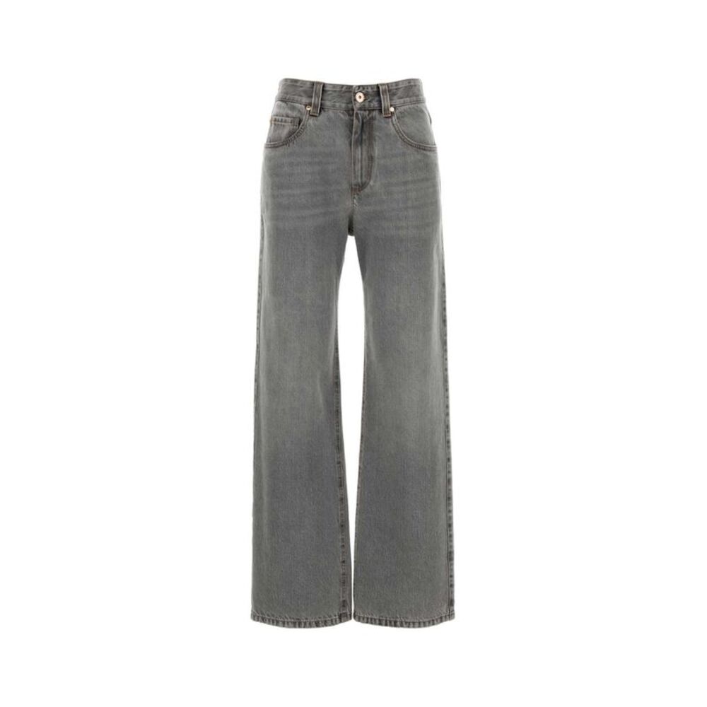 Brunello Cucinelli Women Grey Denim Jeans